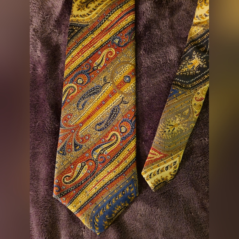 Vintage Damon 100% Silk Paisley Tie NWT!